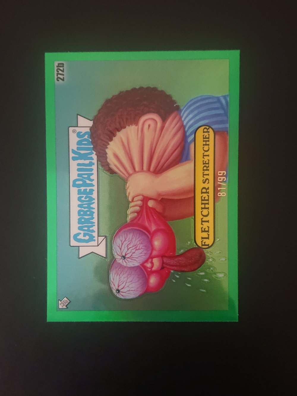 2024 Topps Garbage Pail Kids Chrome 7 - Fletcher Stretcher (272b) - Green /99